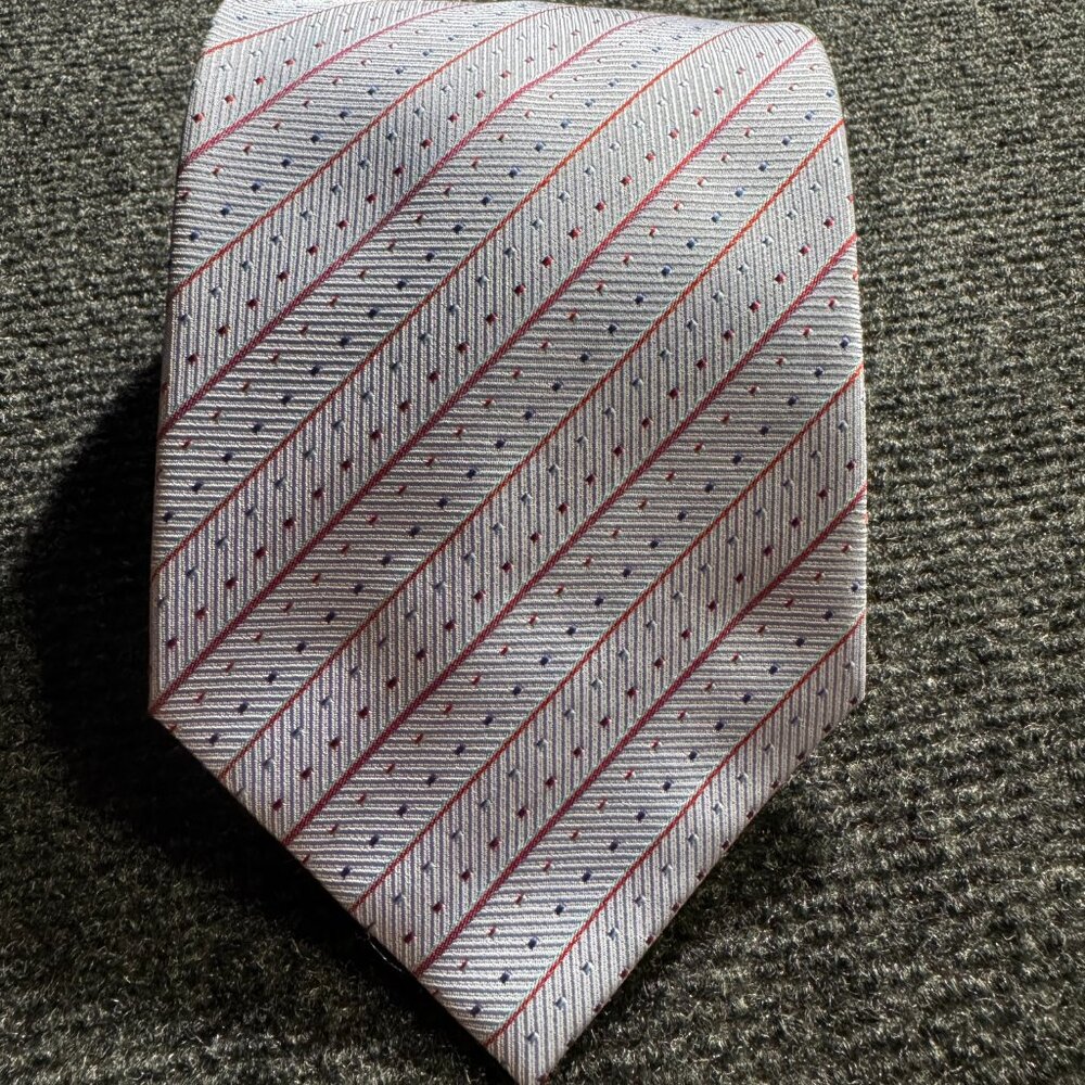 Paul Smith 100% Silk Designer Tie (Multi-Color Pattern)